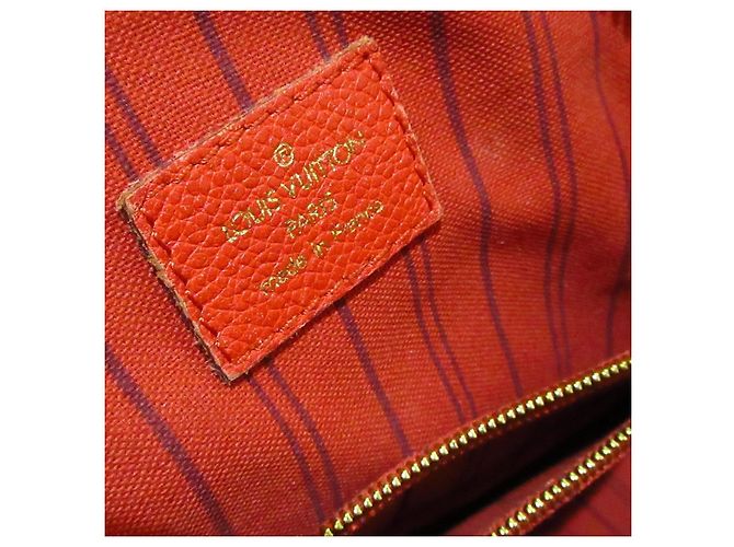 Borsa Louis Vuitton Lumineuse Rosso - vista 8