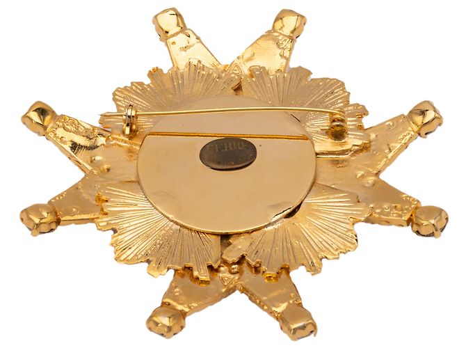 Broche Gianfranco Ferré com strass - vista 2