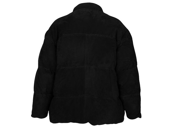 Abrigo acolchado de ante Hermès Negro - vista 2