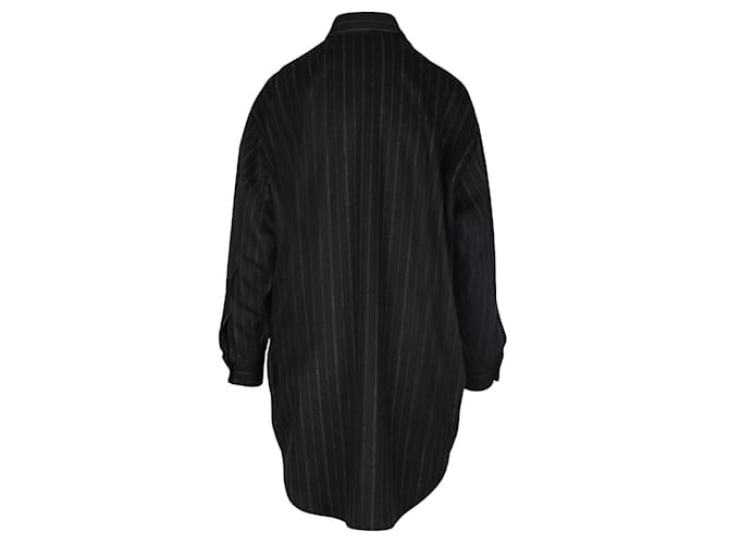 Autre Marque Marios Button-Down-Hemd Schwarz - Ansicht 2