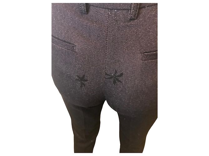 Autre Marque Pantalón slim con estampado de lentejuelas Talla 32 Metradamo Morado oscuro - vista 2