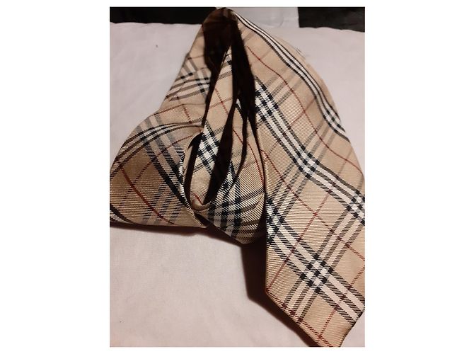 Cravatta Burberry in seta dorata D'oro - vista 3