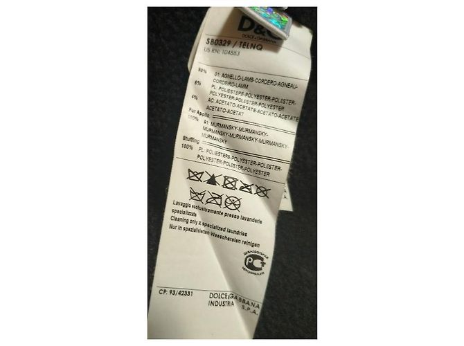 Dolce & Gabbana Lederjacke mit Kapuze Hirschleder Schwarz - Ansicht 4