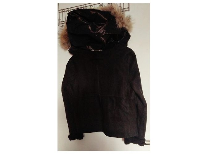 Dolce & Gabbana Lederjacke mit Kapuze Hirschleder Schwarz - Ansicht 5