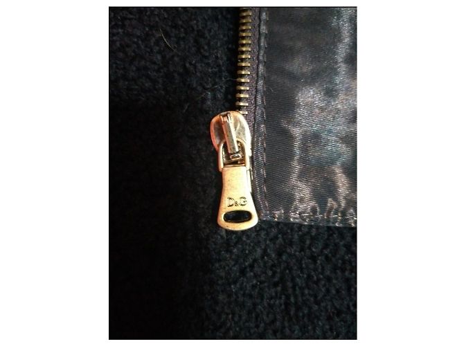 Dolce & Gabbana Lederjacke mit Kapuze Hirschleder Schwarz - Ansicht 7