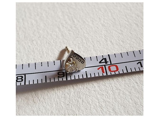 Gucci cuori in oro bianco 750/000 e diamanti - vista 4