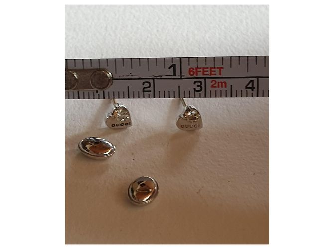Gucci cuori in oro bianco 750/000 e diamanti - vista 5