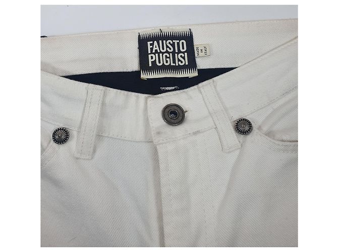 Vaqueros Fausto Puglisi Negros y Blancos - vista 5