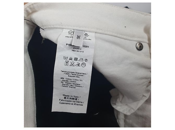 Vaqueros Fausto Puglisi Negros y Blancos - vista 6