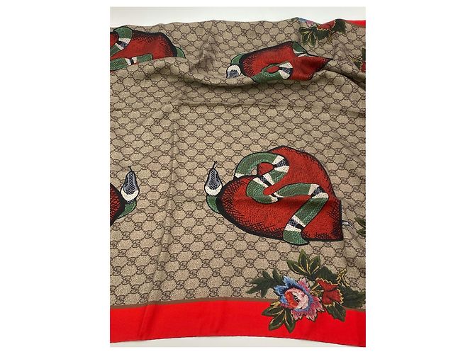 Foulard Gucci snake seta - vista 12