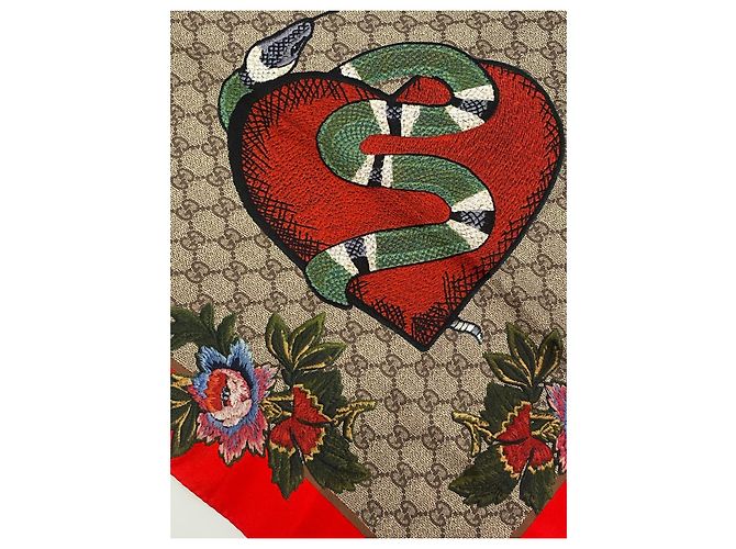 Foulard Gucci snake seta - vista 14