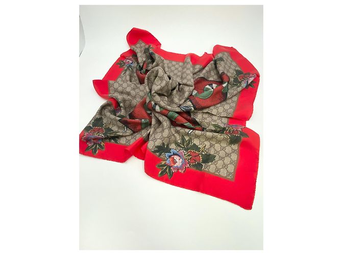 Foulard Gucci snake seta - vista 3