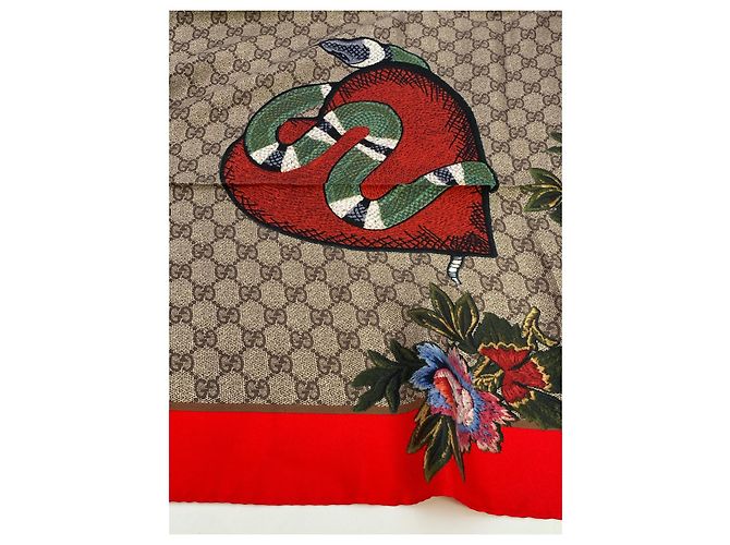 Foulard Gucci snake seta - vista 5