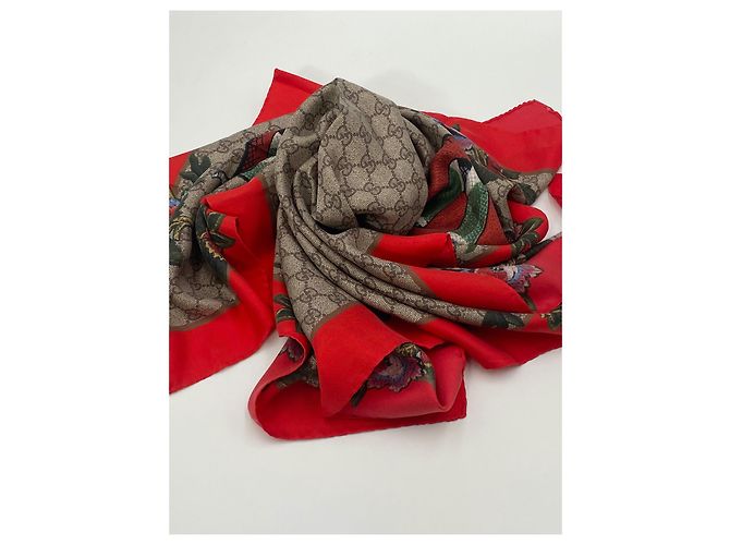 Foulard Gucci snake seta - vista 8