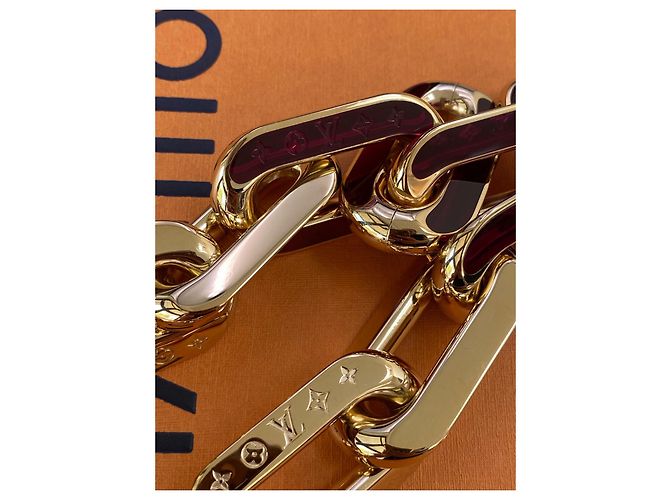 tracolla catena Louis Vuitton D'oro - vista 7
