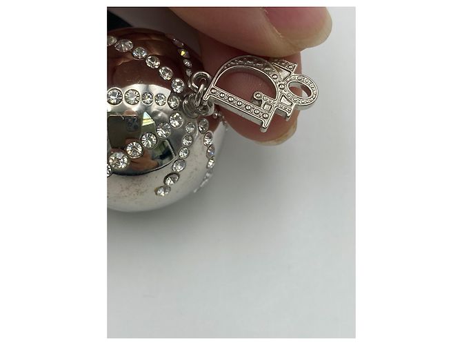 Charm Christian Dior in metallo argento - vista 3