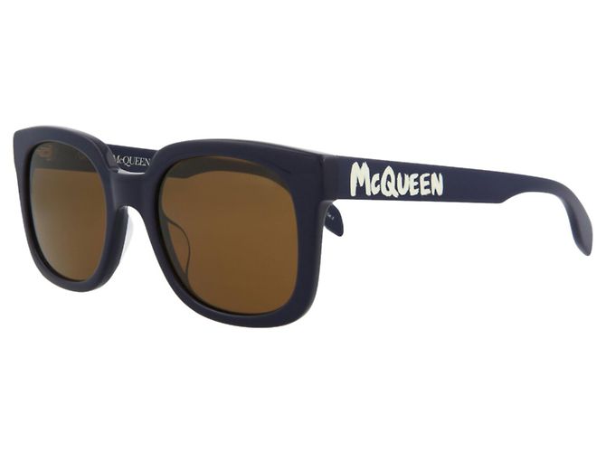 Alexander Mcqueen Square-Frame Acetate Sunglasses Blue - view 2