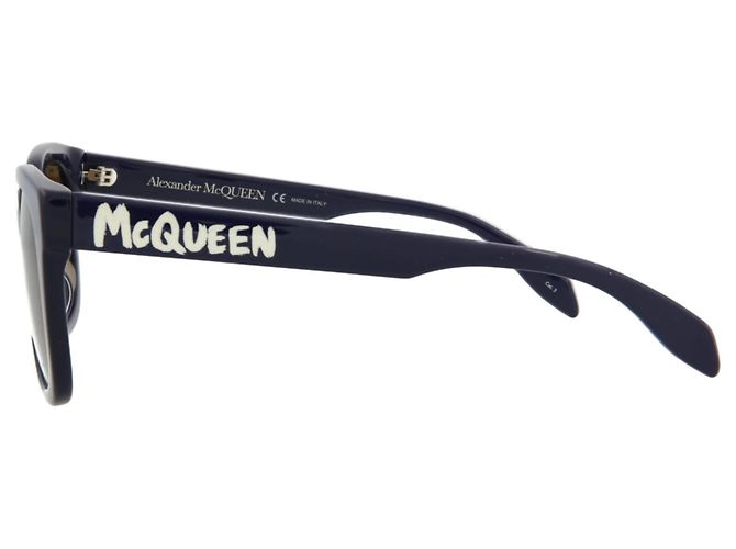 Alexander Mcqueen Square-Frame Acetate Sunglasses Blue - view 3