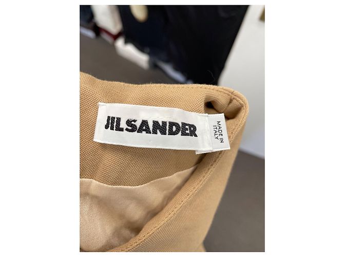Vestido Jil Sander de algodão bege - vista 4