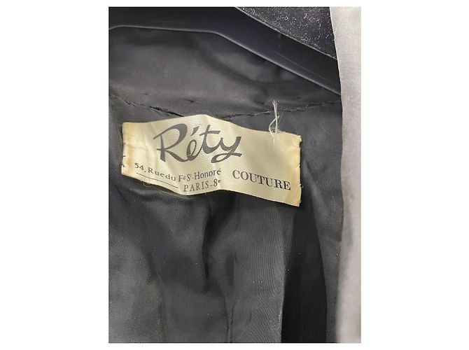 Autre Marque Réty Couture Kleid Schwarz Weiß Beige - Ansicht 2