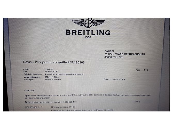 Reloj Breitling Lady J reacondicionado en Steel Gold Plata - vista 8