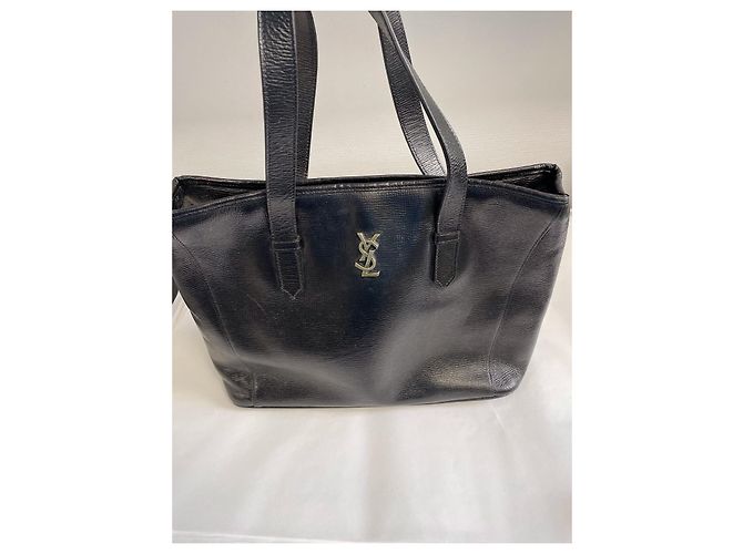 Saint Laurent Handtasche aus schwarzem Leder - Ansicht 5