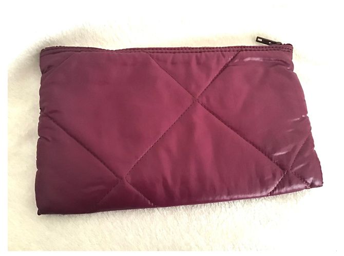 Kit de Viagem Lancel Acolchoado Nylon Vermelho Escuro Bordeaux - vista 3