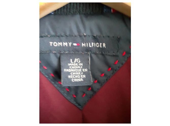 Casaco acolchoado Tommy Hilfiger de lã e nylon azul marinho L - vista 4