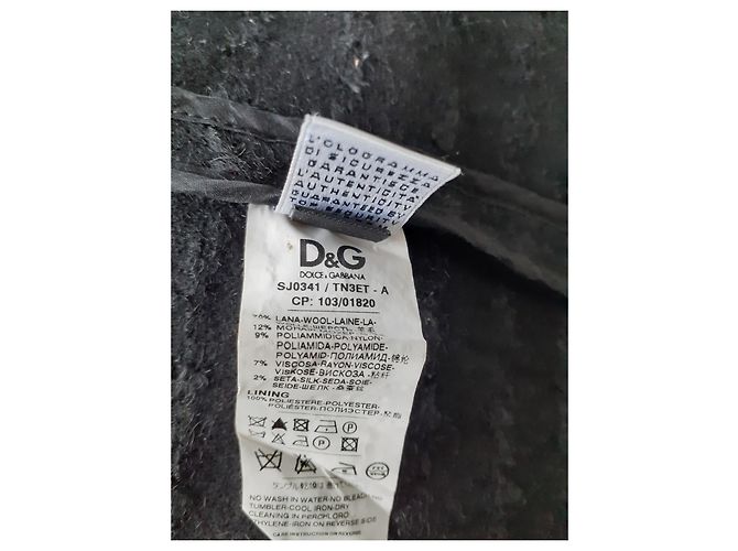 Giacca Dolce & Gabbana in lana e seta nera Nero - vista 3