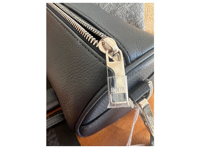 Dior Roller bag navy blue grained calf leather - view 10