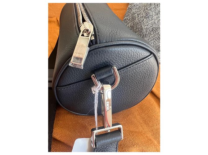 Dior Roller bag navy blue grained calf leather - view 11