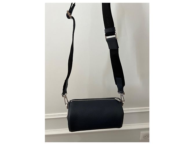 Dior Roller bag navy blue grained calf leather - view 3