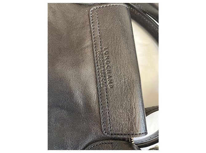 Longchamp Handtasche aus schwarzem Leder Größe L - Ansicht 6