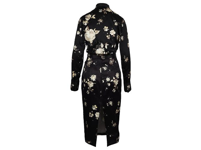 Roberto Cavalli Bluse mit Blumenmuster Schwarz - Ansicht 2