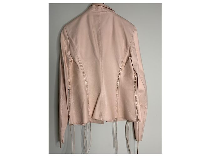 Roberto Cavalli Lederjacke in Rosa Pink - Ansicht 2