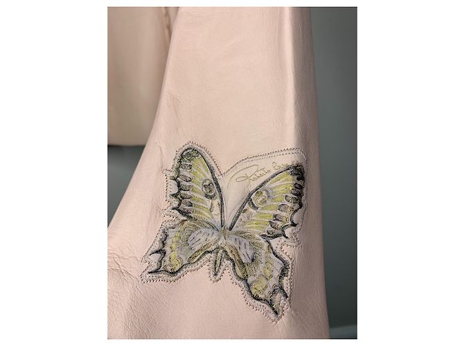 Roberto Cavalli Lederjacke in Rosa Pink - Ansicht 4
