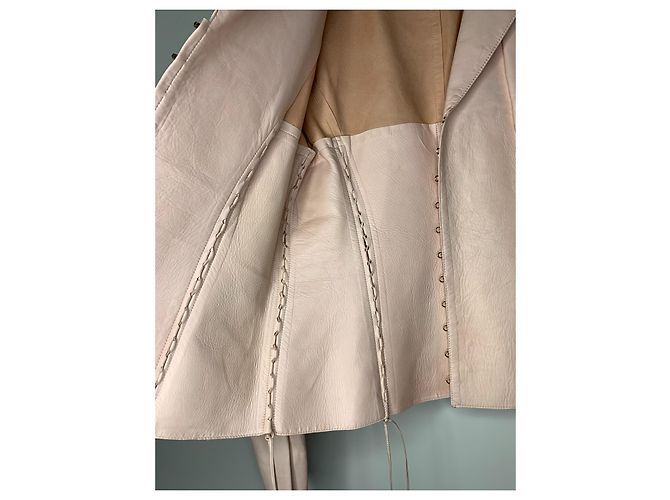 Roberto Cavalli Lederjacke in Rosa Pink - Ansicht 8