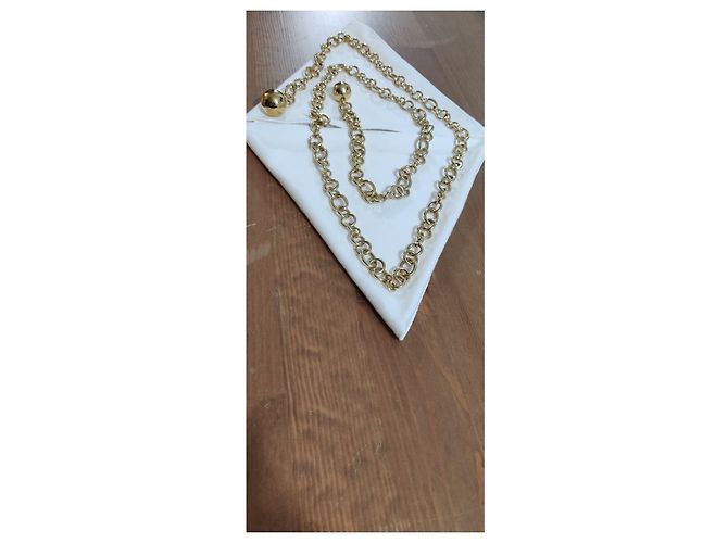 Catena in argento placcato oro Bottega Veneta - vista 2