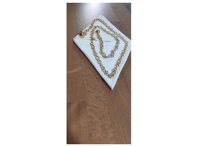 Catena in argento placcato oro Bottega Veneta - vista 3