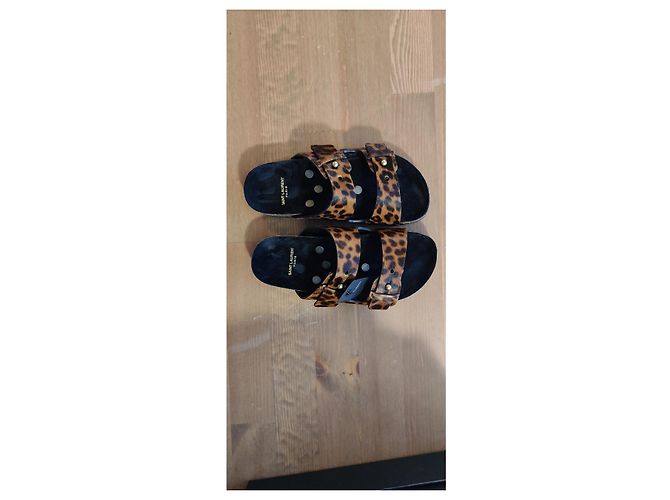 Sandali Jimmy di Saint Laurent Stampa leopardo - vista 3