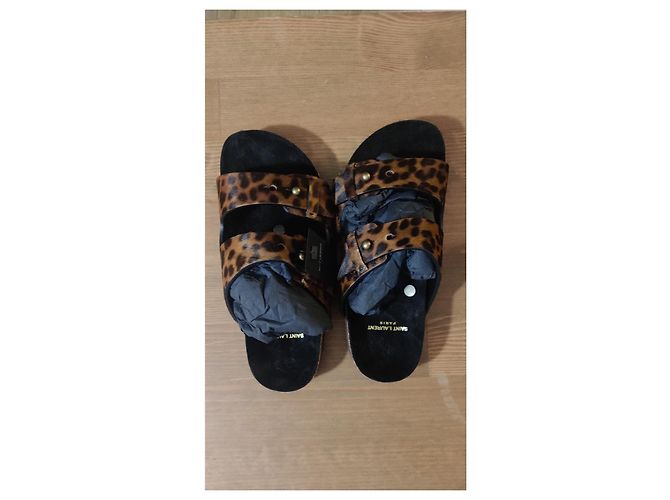 Sandali Jimmy di Saint Laurent Stampa leopardo - vista 5
