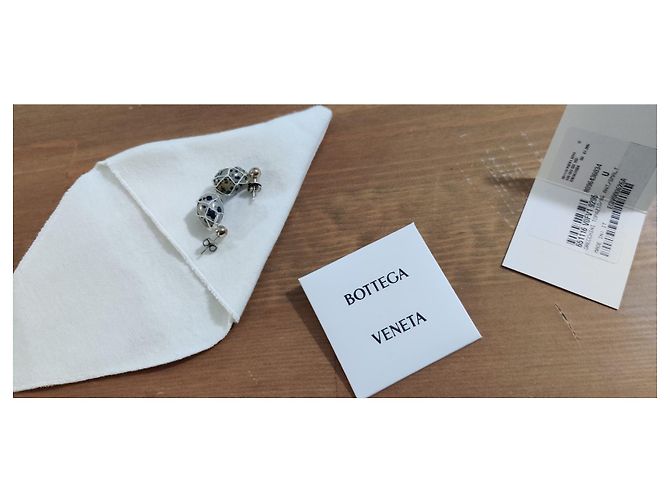 Orecchini Bottega Veneta con pietre dure Nero Grigio - vista 3