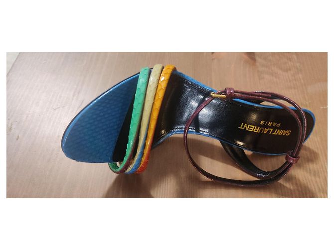 Décolleté multicolori Saint Laurent Multicolore - vista 6