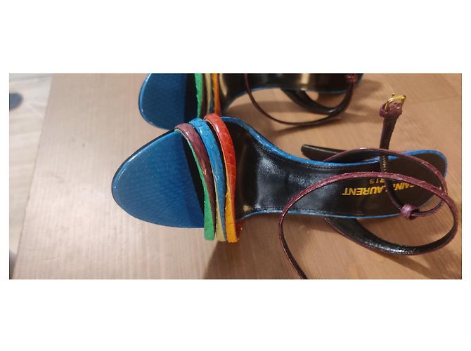 Décolleté multicolori Saint Laurent Multicolore - vista 7