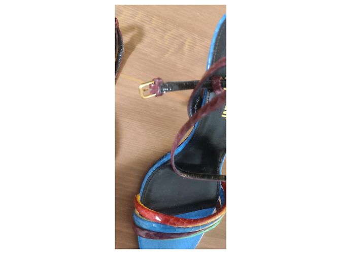 Décolleté multicolori Saint Laurent Multicolore - vista 8