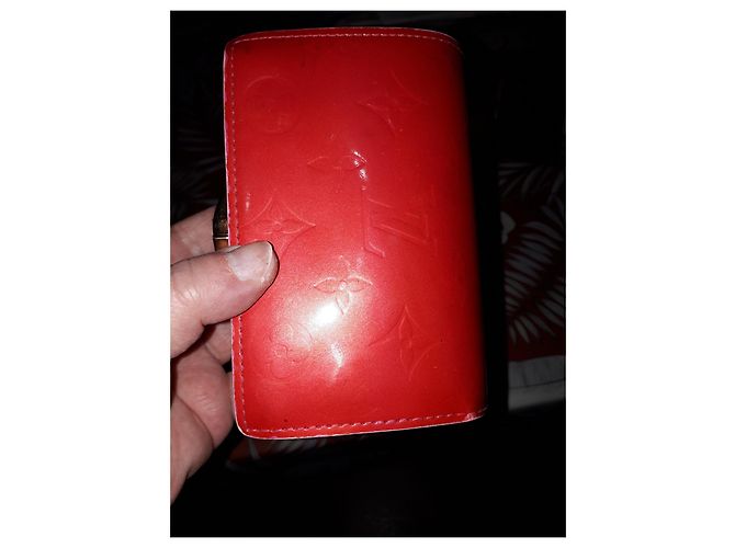 Louis Vuitton Zippy Geldbörse Rot Lackleder - Ansicht 2