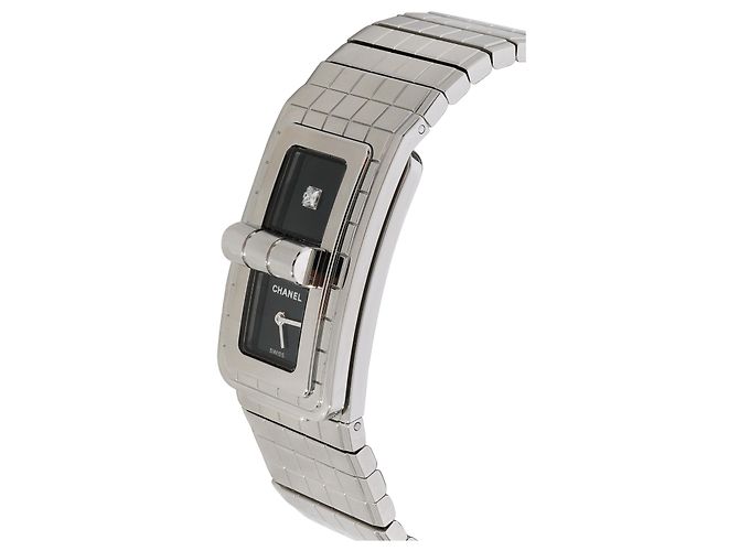Chanel-Code Coco H5144 Damenuhr aus Edelstahl+Keramik Grau - Ansicht 3