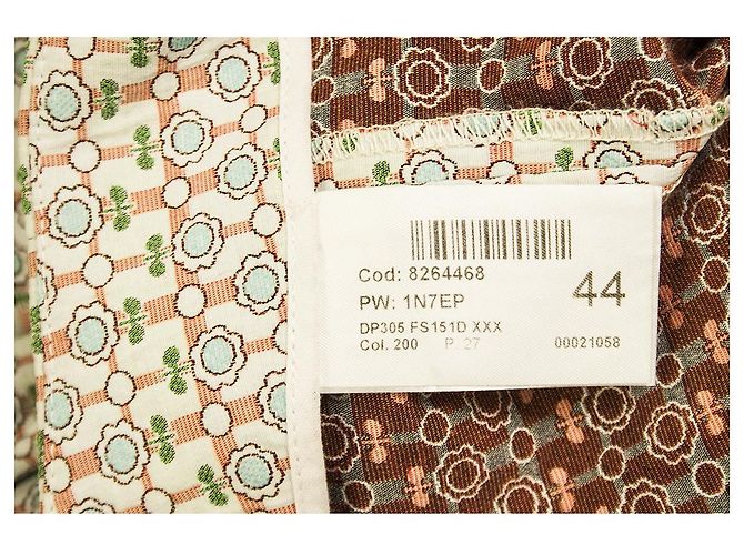 Dondup Blue Pink Green Floral Pattern Flare trousers pants w. Slit size 44 Multiple colors - view 5