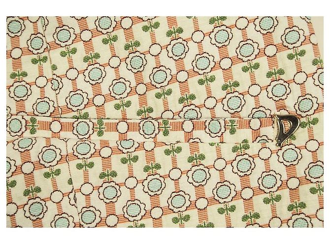 Dondup Blue Pink Green Floral Pattern Flare trousers pants w. Slit size 44 Multiple colors - view 6