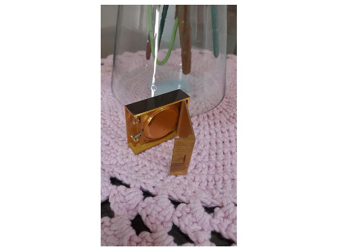 Hermès reloj vintage hermes paris despertado Castaño Dorado - vista 2